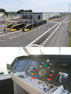 LRT（ライトライン）車両基地